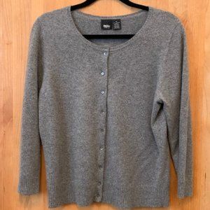 Mossimo Grey Cashmere Cardigan